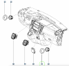 Originalteil Lüftungsrahmen rechts für Renault Trafic III Opel Vivaro B , 687600464R